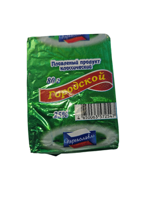 Плавл.продукт с змж РЗПС Городской 25% фольга 80г