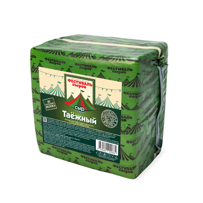 Сыр Фестиваль сыров Таёжный (кедровые орехи, брусника, розмарин, натуральный мёд) 50% квадрат пленка