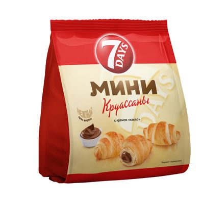 Круассаны 7 DAYS с кремом Какао 123*18