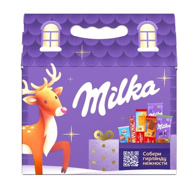 Набор кондитерской продукции Milka Большой новогодний микс домик, 582г