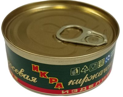Икорное рыбное изделие Икра лососевая киржачская ж/б 95гр new