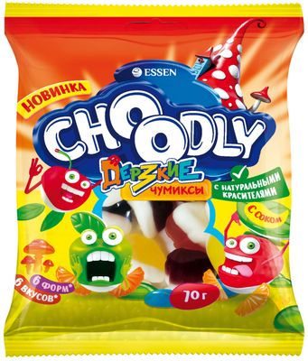 Мармелад жевательный Эссен CHOODLY®ДЕРЗКИЕ ЧУМИКСЫ 70г.*18 пакет