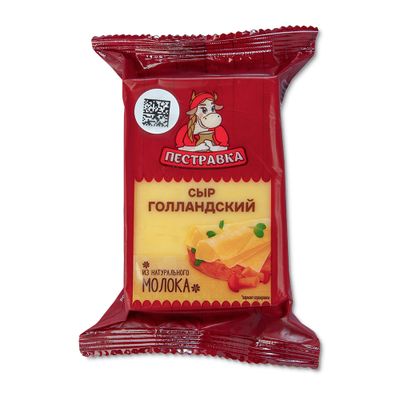 Сыр Пестравка Голландский 45% фасованный флоу-пак 200 г (120 суток) Сыр Пестравка Голландский 45% фасованный флоу-пак 200 г (120 суток)