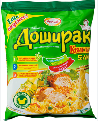 Лапша Доширак Квисти со вкусом курицы 48*70 г