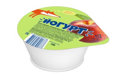 Йогурт персик ГОСТ 2,5% 0,1кг