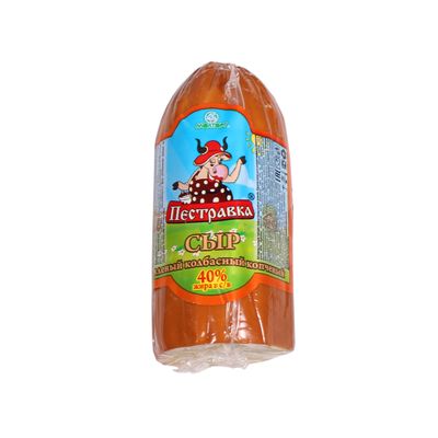 Сыр Колбасный Пестравка 40% Батон Пленка вес ~0,5 кг
