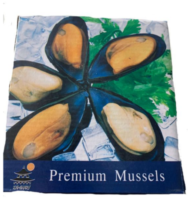 Мидии голубые ГК 1/2 ракушки, KAMINARY, №02069, 1кг, 1/10 GF