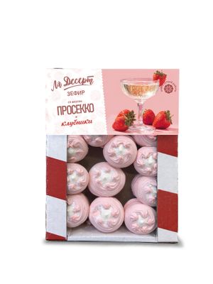 Зефир Ля Десерт со вкусом Просекко и клубники 0,75 кг