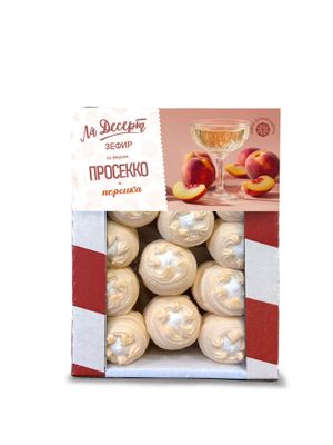 Зефир Ля Десерт со вкусом Просекко и персика 0,75 кг