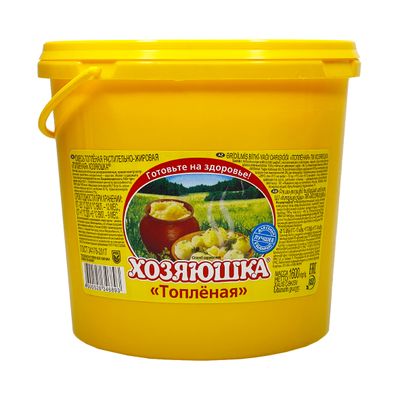 Смесь топленая Хозяюшка 99,7% 1,6л ведро