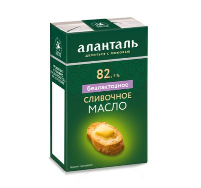 Масло Аланталь сливочное безлактозное 82,5% 150г
