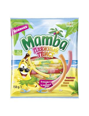 Конфеты МАМБА жевательные Пляжный твист 150г*24