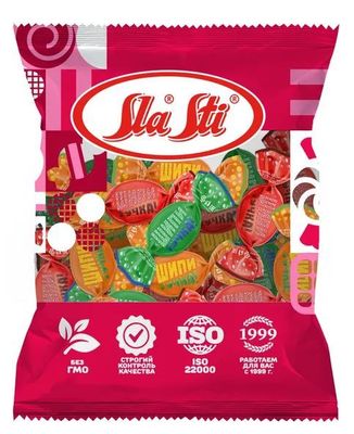 Карамель Sla Sti "Шипитучка" леденцовая МИКС фас. 0,25кг