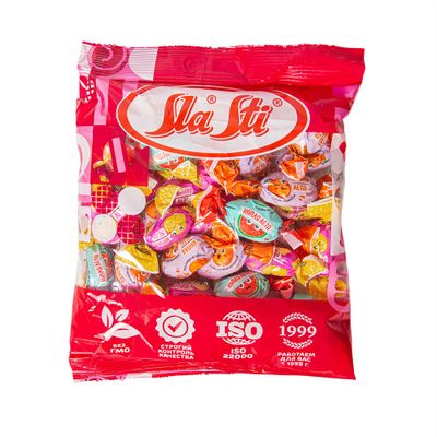 Карамель Sla Sti Капля лета с фруктовой начинкой Микс 250г