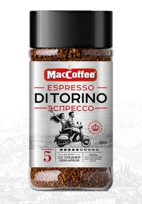 Коф. напиток MacCoffee Эспрессо ди Торино раствор, с/б 90г*6