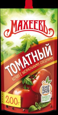 Кетчуп Махеев Томатный Д/П 20*200 гр.