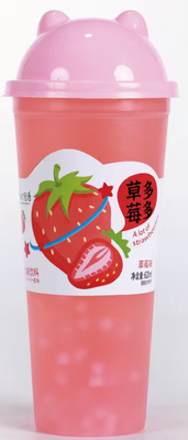 Напиток сокосодержащий со вкусом клубники «Клубничный дуодуо» с мякотью, 620мл