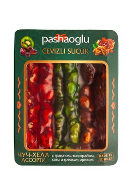 Чуч-хела Pashaoglu Ассорти (гранат, виноград, киви и грецкий орех) 250 гр