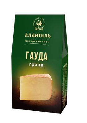 Сыр Аланталь полутвердый Гауда Гранд 45%, кусок 190г
