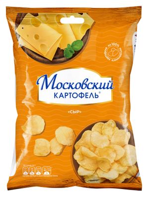 Чипсы Московский Картофель хруст. cо вкусом сыра 60г