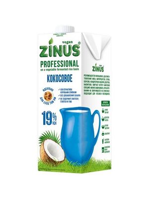 Сливки Zinus кокосовые для соуса 19% 1л