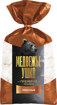 Пельмени Премиум Мясные ТС Медвежье ушко флоу-пак 0,8 кг