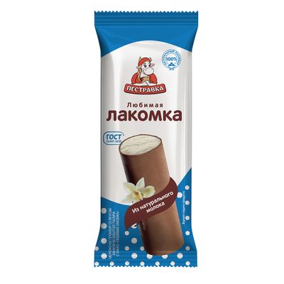 Мороженое ПЕСТРАВКА Любимая лакомка пломбир 15% 32*80г