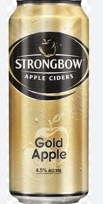 Сидр газированный полусухой Стронгбоу Голд Эппл 4,5% ж/б 0,44k-24