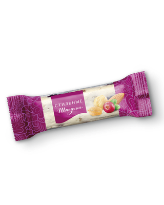 Конфеты Стильные штучки нуга с клюквой и орехами 2кг