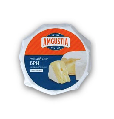 Сыр AMGUSTIA "Бри" с белой плесенью 45% 150 гр