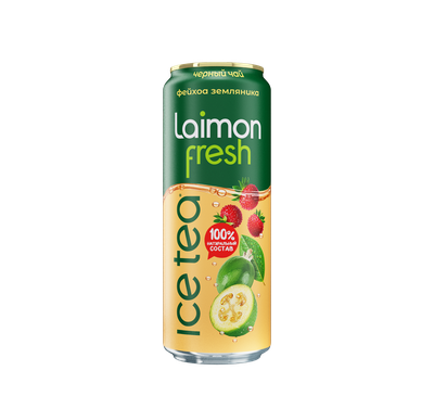 Напиток Laimon Fresh Черный чай Фейхоа-земляника 0,45 л ж/б NEW Напиток Laimon Fresh Черный чай Фейхоа-земляника 0,45 л ж/б NEW