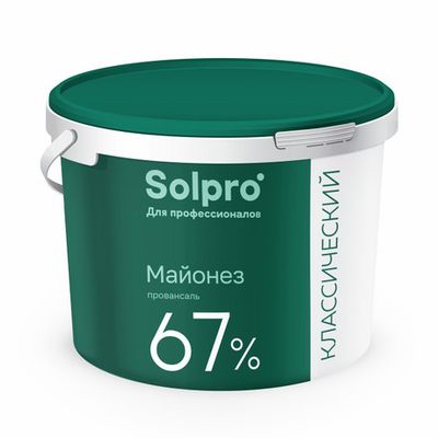 Майонез SolPro Провансаль классический 67% ведро 9,6 кг