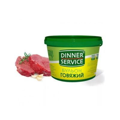 Бульон Диннер Сервис говяжий Халяль сухой ведро 2 кг
