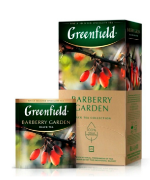 Чай Greenfield Barberry Garden черный, в пакетиках, 1,5г*25п Чай Greenfield Barberry Garden черный, в пакетиках, 1,5г*25п