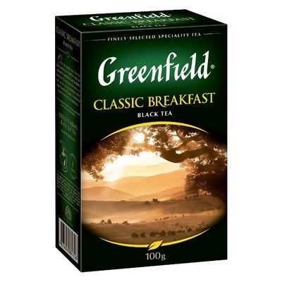 Чай Greenfield Classic Breakfast черный, листовой, 100г