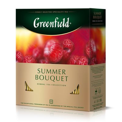 Чайный напиток Greenfield Summer Bouquet, в пакетиках, 2г*100п