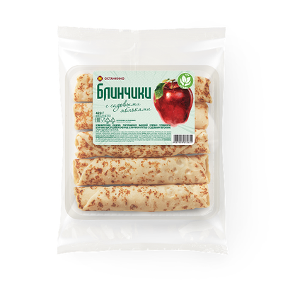 Блинчики Останкино с садовыми яблоками 0.3 кг