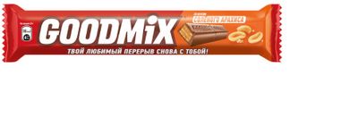 Батончик шок Goodmix шок. арахис с хруст. ваф. 35*40г