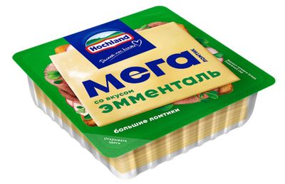 Сыр Хохланд Мега плавленый ломтевой Эмменталь 45% 9*140г