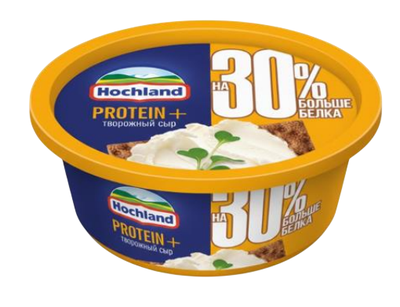 Сыр Хохланд творожный сливочный "PROTEIN+" пл/в 140г