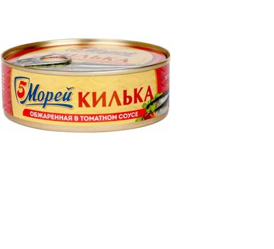 Килька 5 морей черноморская обжаренная ключ 48*240г