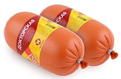 Колбаса вареная Останкино Докторская ГОСТ 0.4кг