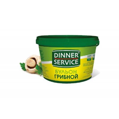 Бульон Диннер Сервис грибной сухой ведро 2 кг
