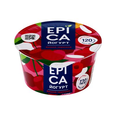Йогурт EPICA 4,8% Вишня-черешня, 130г