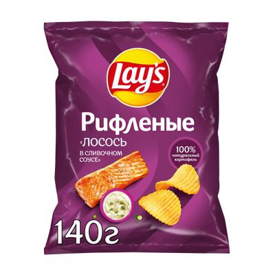Чипсы Lays картоф. со вкусом лосося 19*140г