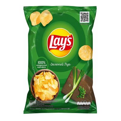 Чипсы Лейз Молод Зеленый Лук 140г 19Х