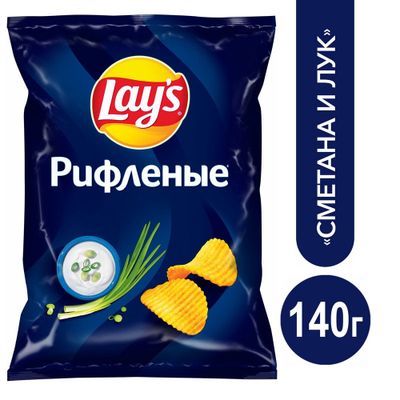 Чипсы Lays картоф. сметана и лук 140г