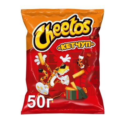 Кукурузные палочки CHEETOS вкус КЕТЧУП 24*50г