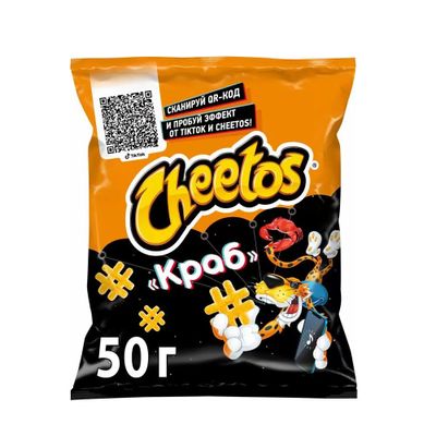 Снэки кукур.CHEETOS вкус краб 23*50г
