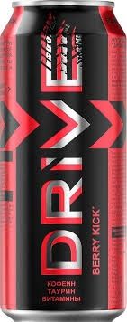 Энергетический напиток DRIVE ME яг.вкус б/алк. газ.ж/б 12*0,449 л